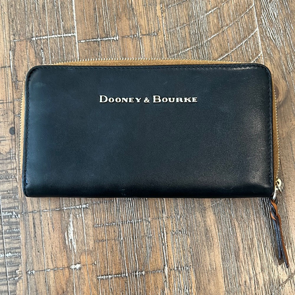 Dooney & Burke Zip Clutch Embossed